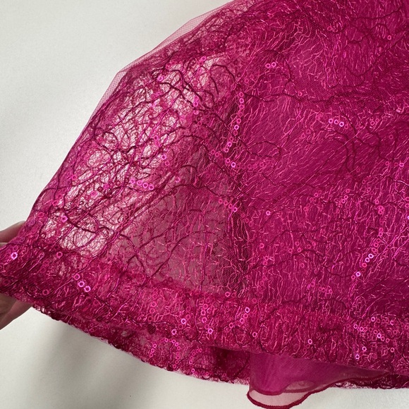 Sparkly Fuchsia Party Dress - Picture 3 of 13